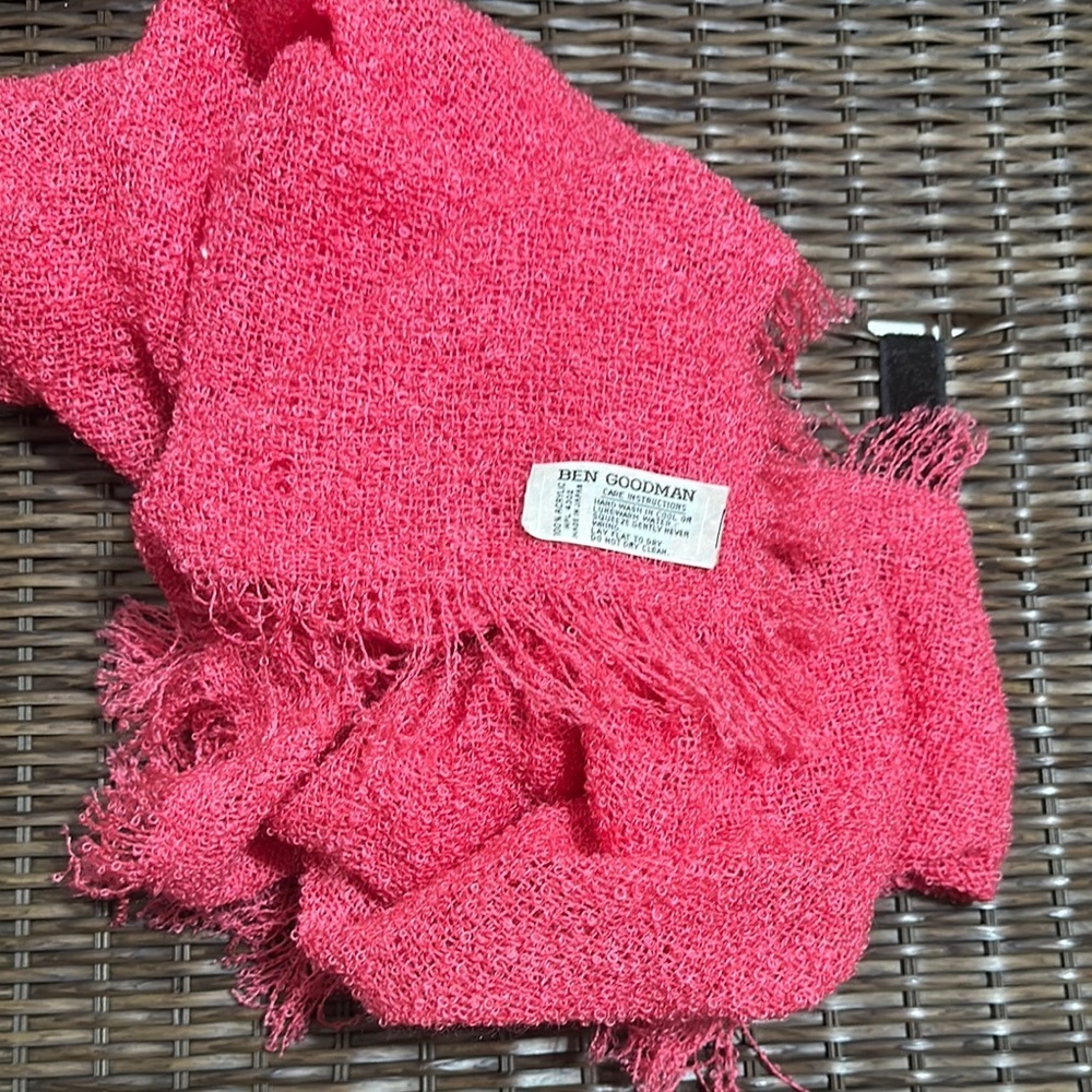 Ben Goodman Pink Scarf 43”